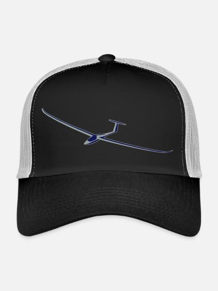 segelflugzeug - Trucker Cap - Schwarz/Steingrau