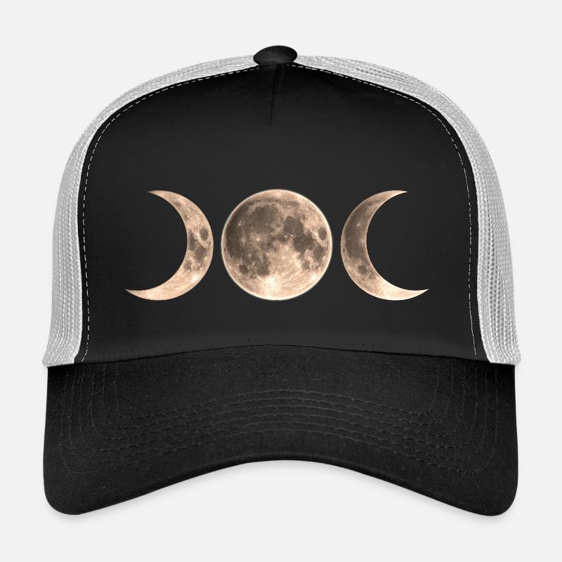 Wicca Moon - triple moon - Goddess symbol Trucker Cap