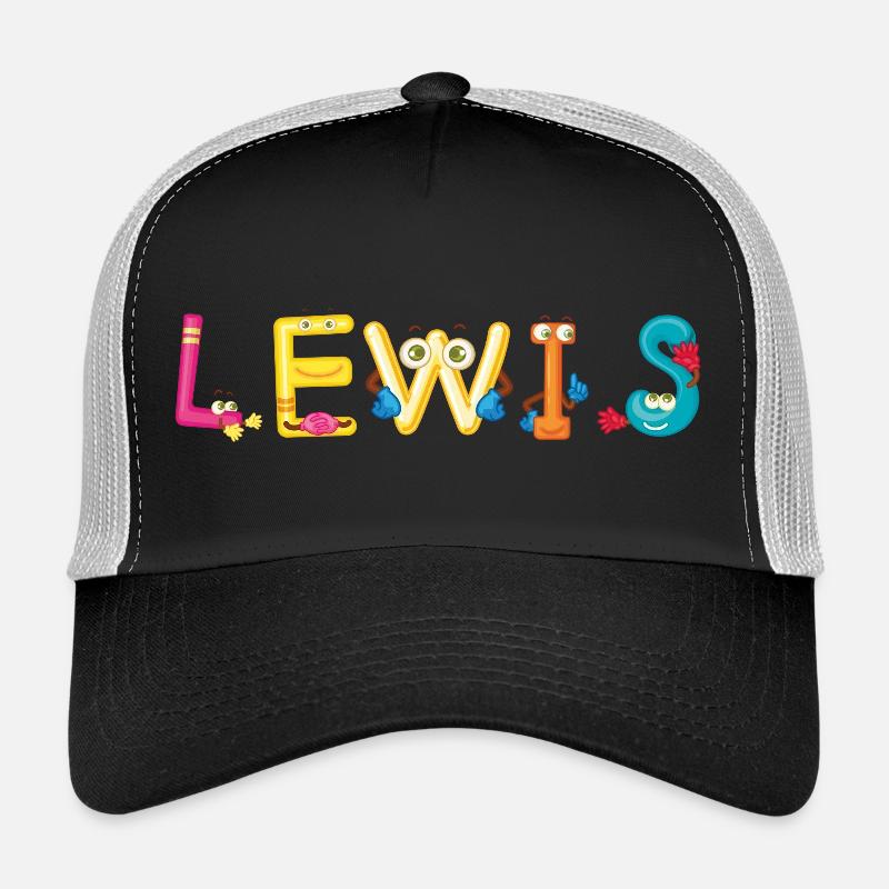 Lewis - Trucker Cap - Schwarz/Steingrau
