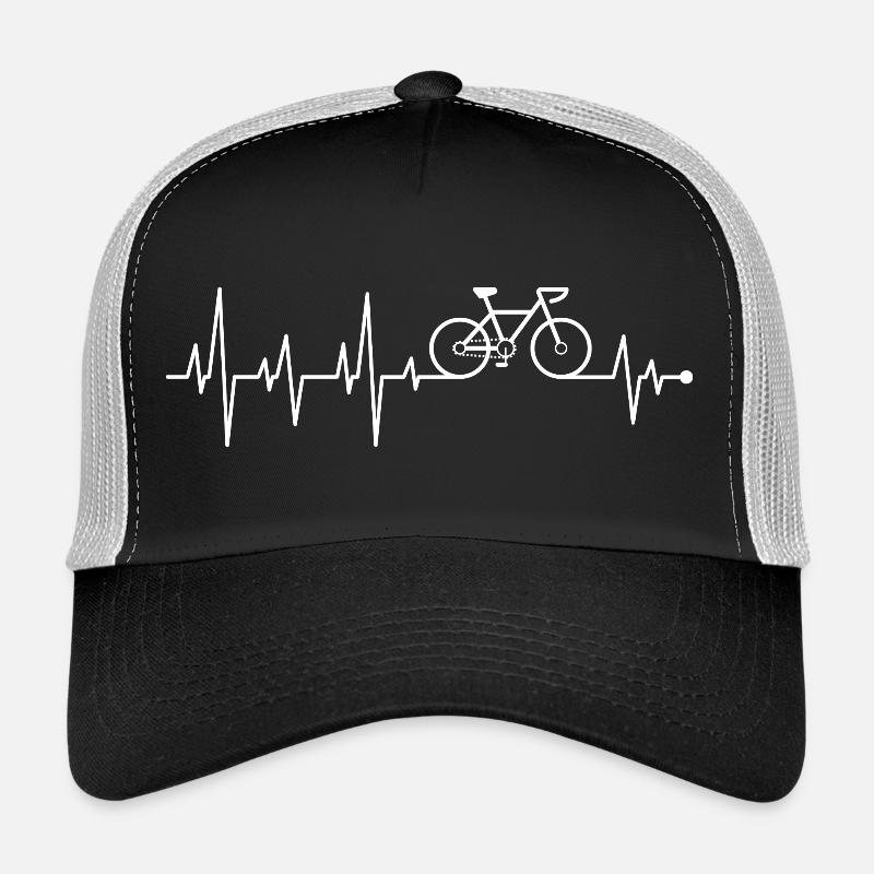 Cycle Heartbeat on ECG - Trucker Cap - black/stone grey