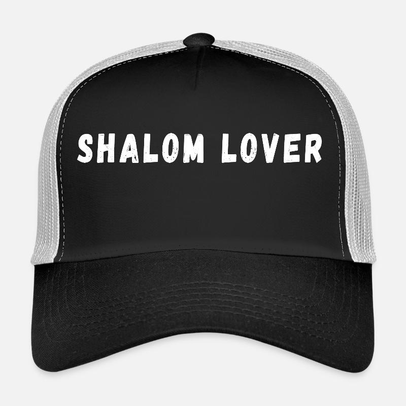 Shalom lover - Trucker Cap - black/stone grey