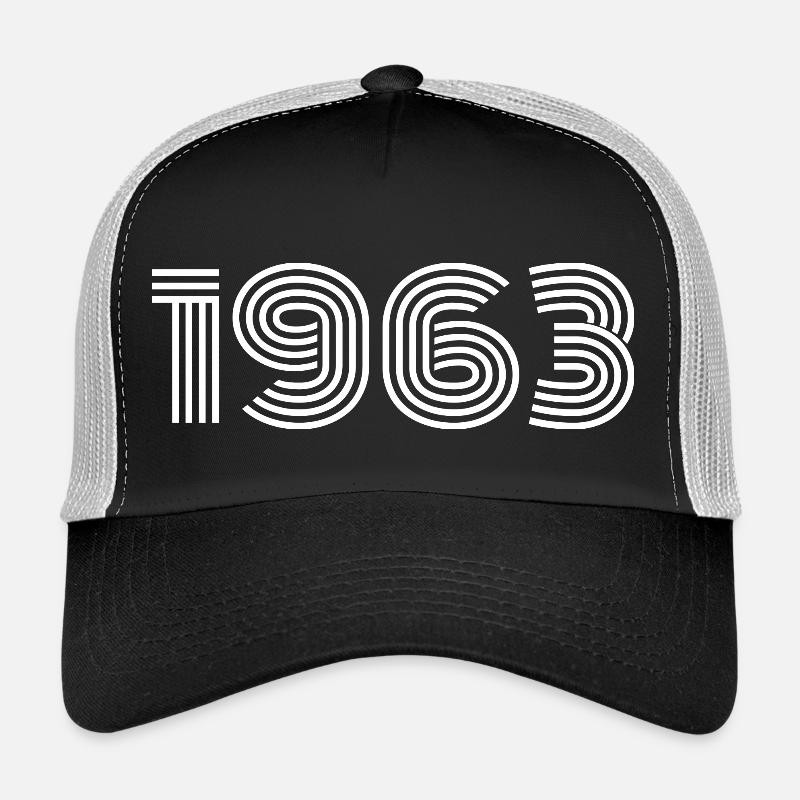1963 - Trucker Cap - Schwarz/Steingrau