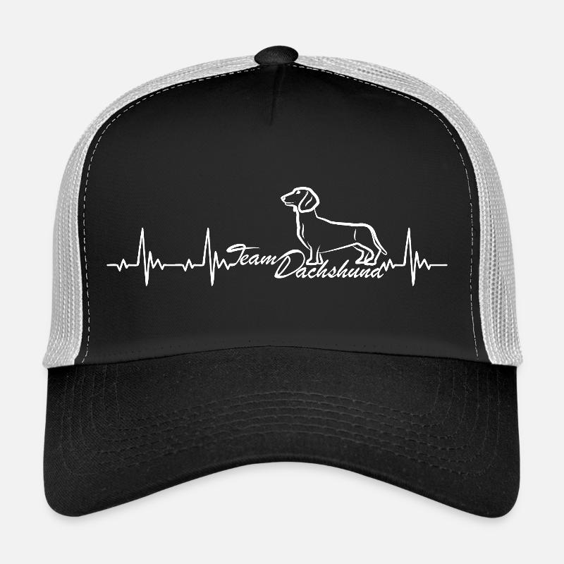 Team Dachshund Herzschlag mit Dackel Trucker Cap