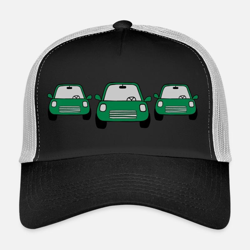 3 Autos Comic Trucker Cap