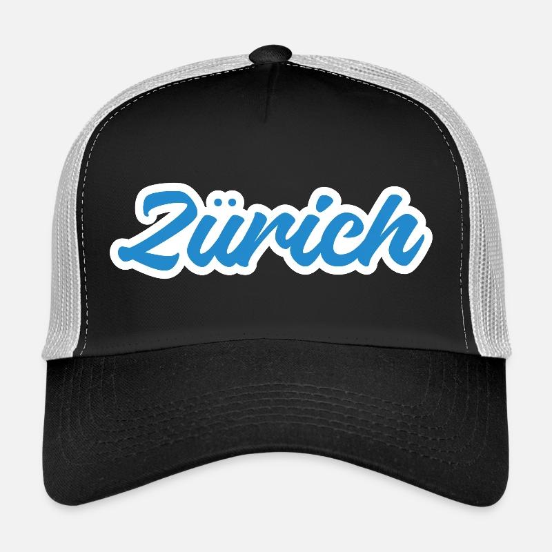 Zürich Script Blau Skyline Trucker Cap