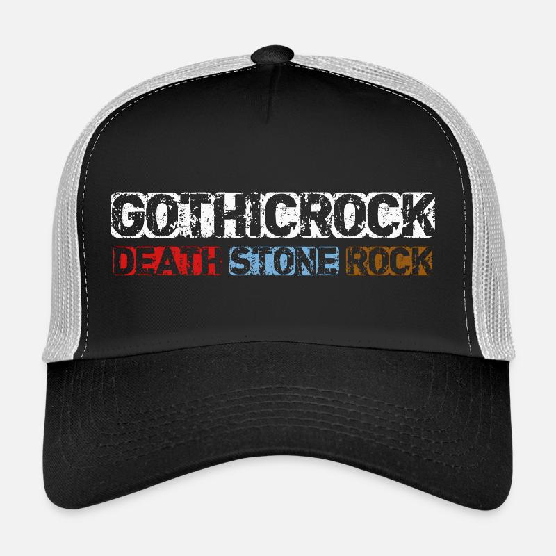 Gothic Rock Musik - Trucker Cap - Schwarz/Steingrau