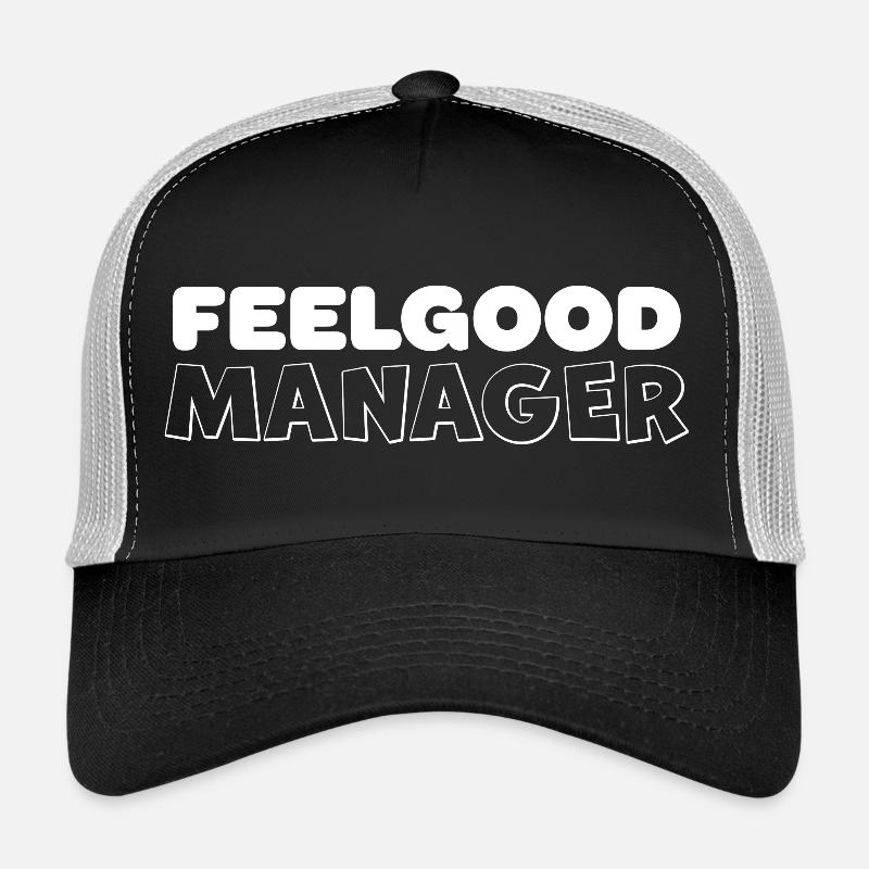 Feelgood Manager Design Tshirt white Trucker Cap