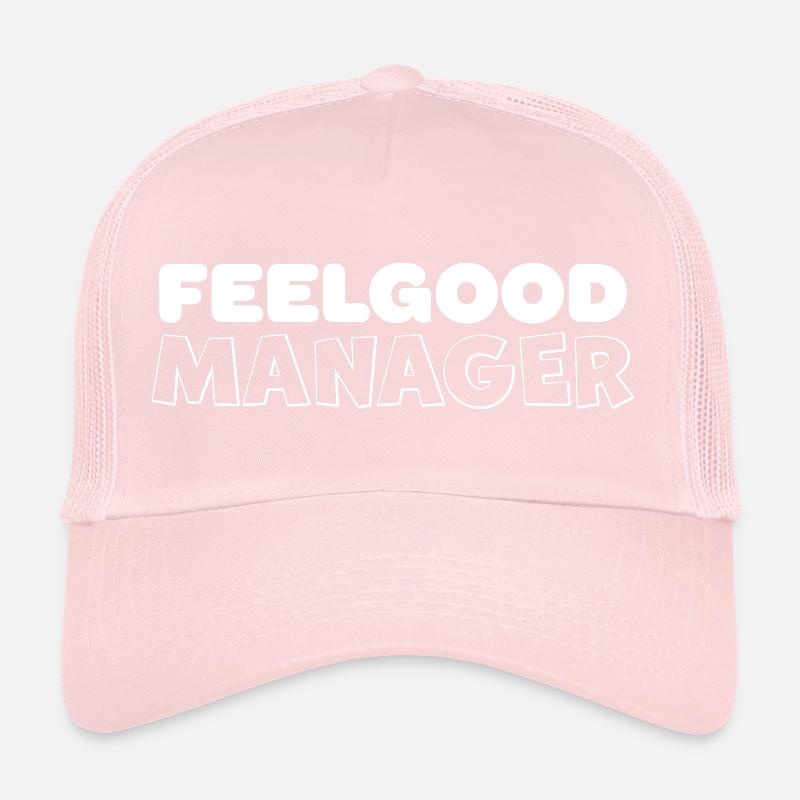 Feelgood Manager Design Tshirt blanc Casquette trucker 