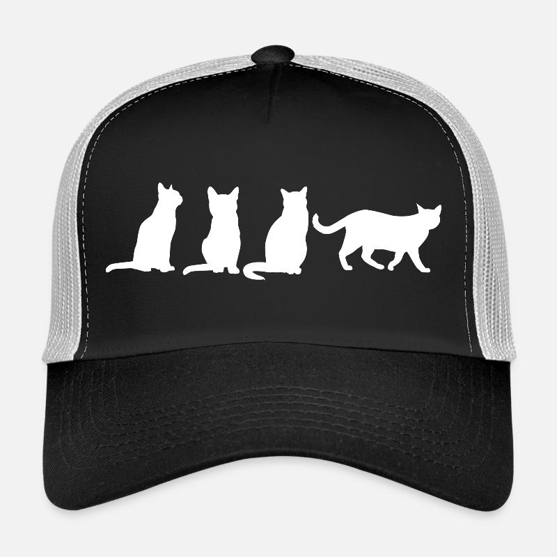 Drôles de chats - Casquette trucker  - noir/gris pierre