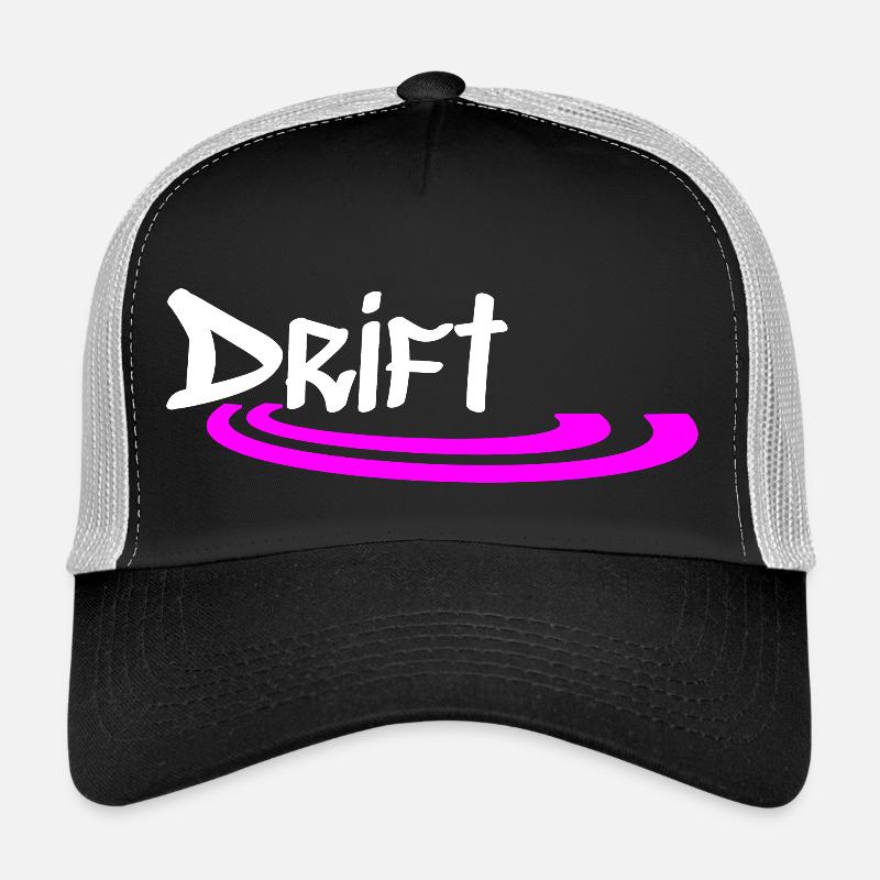 Street Drift (Light Font/Dark Background) Trucker Cap