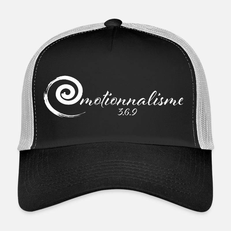 LOGO 2 EMOTIONNALISME blanc Casquette trucker 