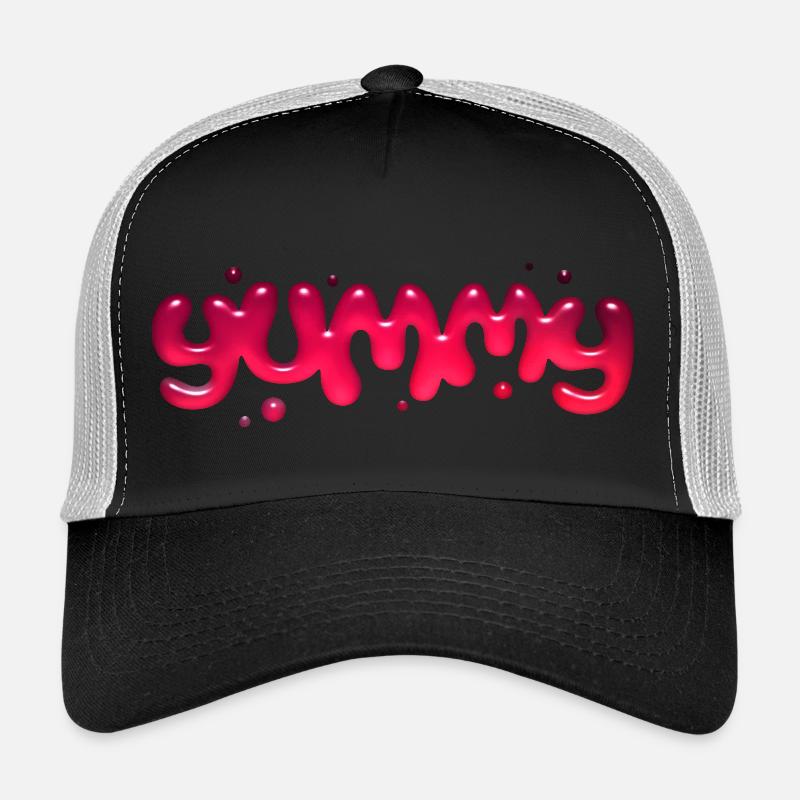 Graphisme de texte délicieux Casquette trucker 