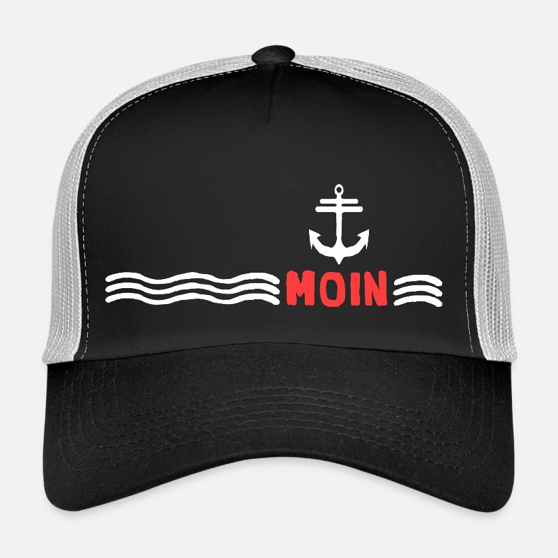 Moin Mer Ancre Vent Force Tempête Casquette trucker 