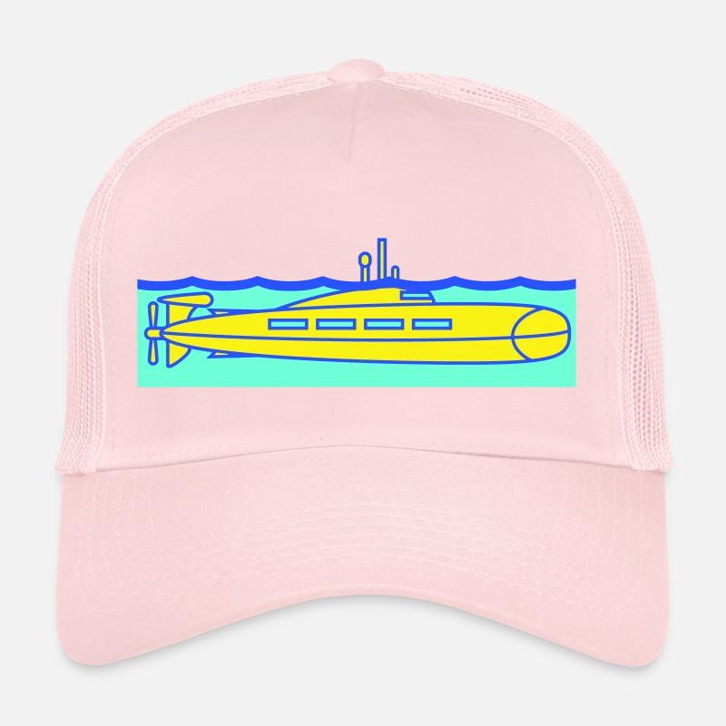 sous-marin eau surface périscope observation plongées Casquette trucker 