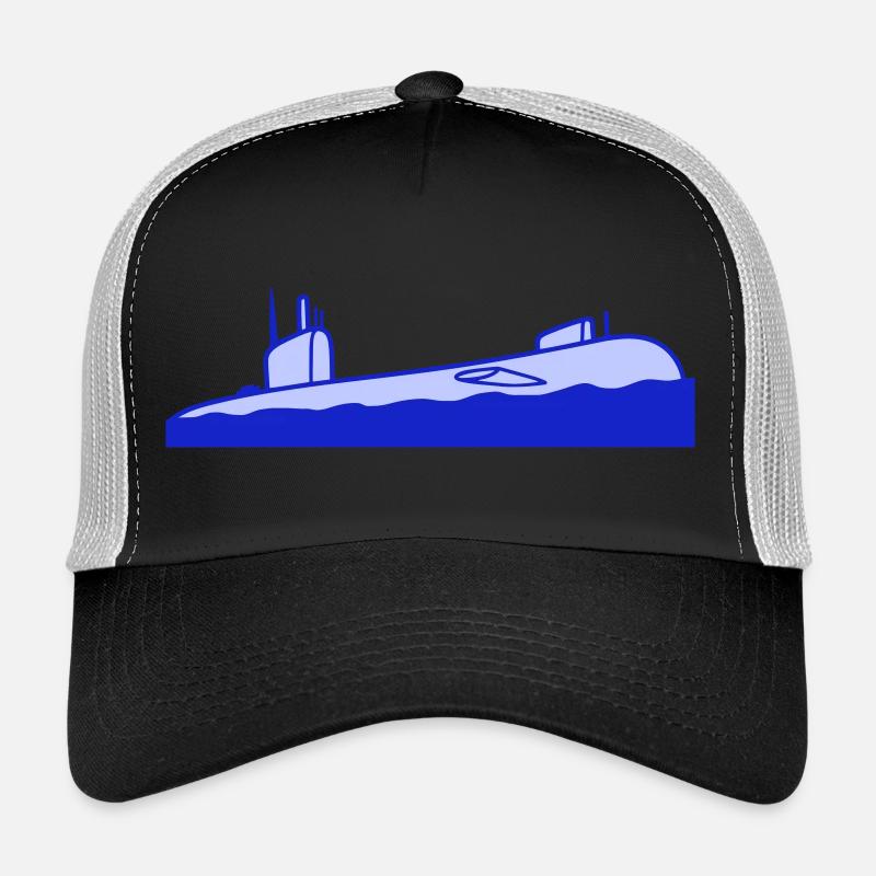 Surfaced Submarine Water Surface Dive Trucker Cap