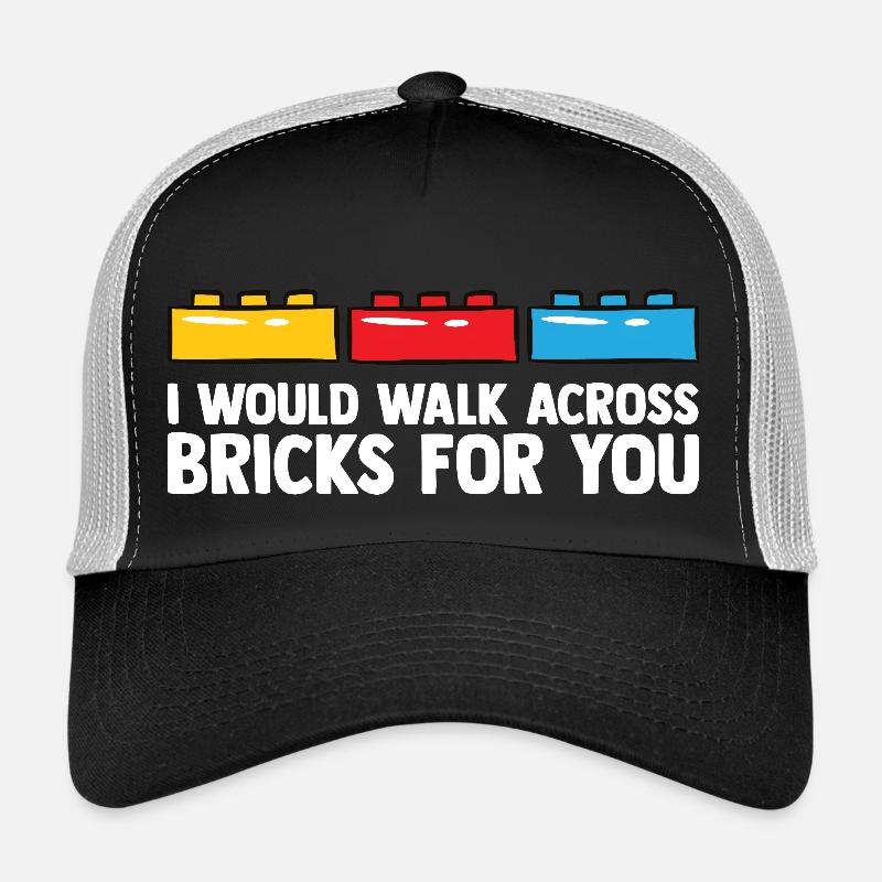 Constructeur de briques Jouets Blocs Blocs de serrage Briques Casquette trucker 