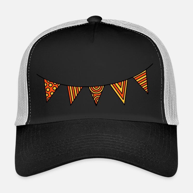 Pennant chain three-colour Trucker Cap