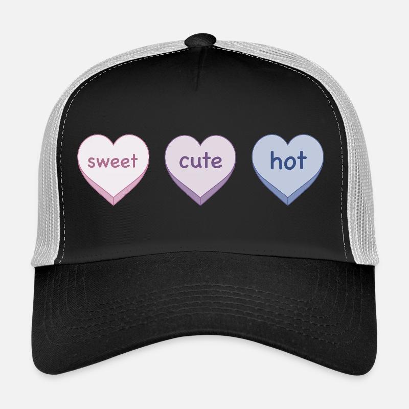 Süß süß heiß - Trucker Cap - Schwarz/Steingrau