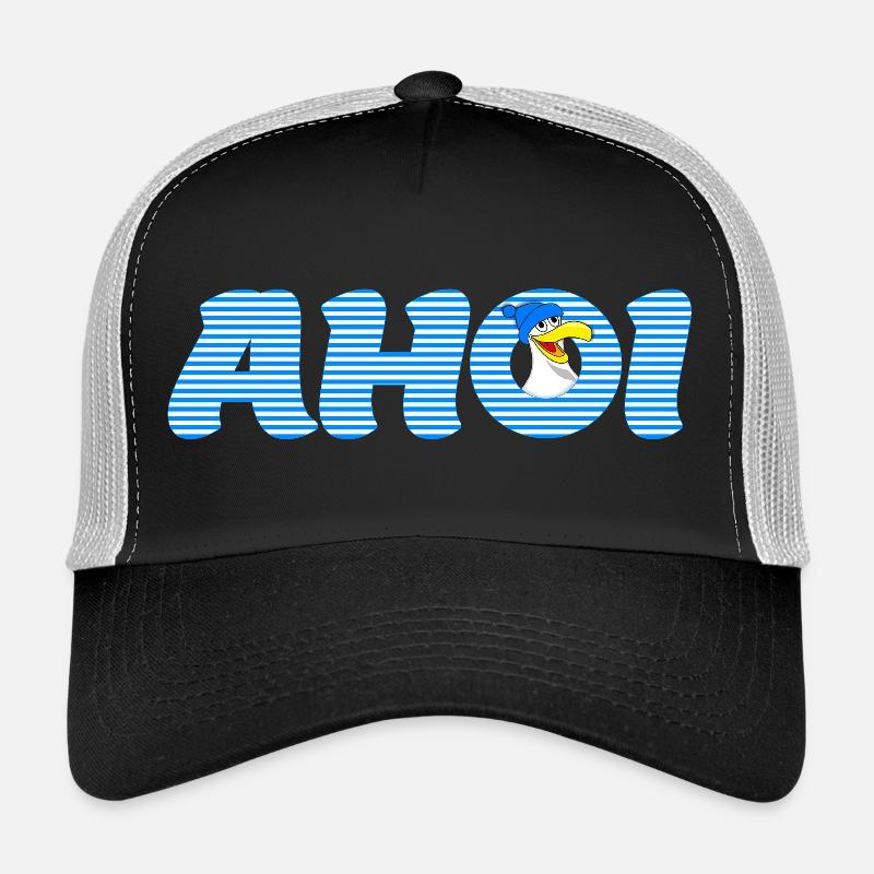 Call Ahoy with Seagull - Trucker Cap - black/stone grey