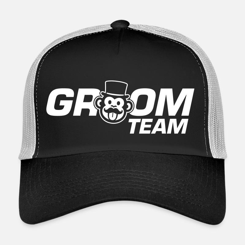 Équipe Groom Monkey Drôle Casquette trucker 