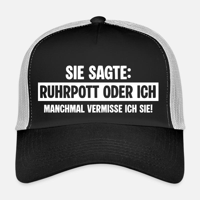 Ruhrpott Exfreundin - Trucker Cap - Schwarz/Steingrau