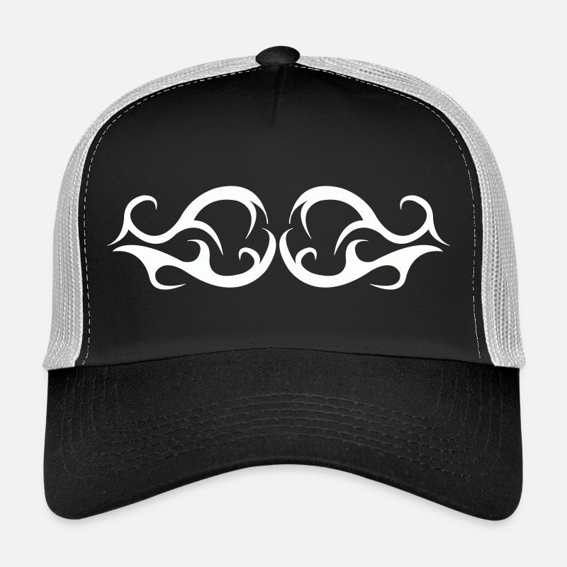 Flames Tribal Pattern Shirt Trucker Cap