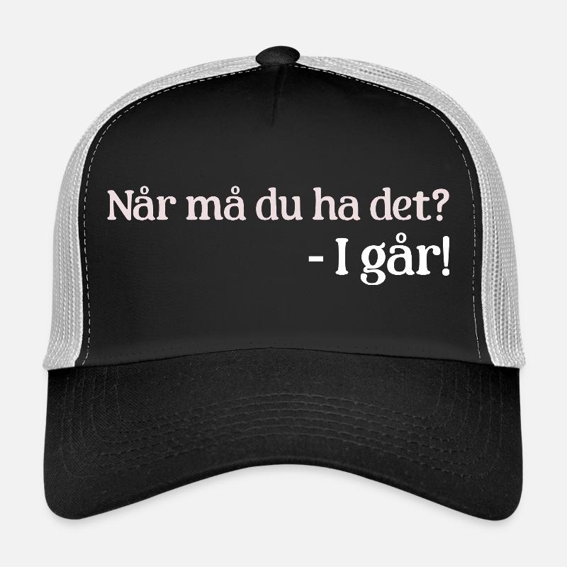 Gestern - Trucker Cap - Schwarz/Steingrau