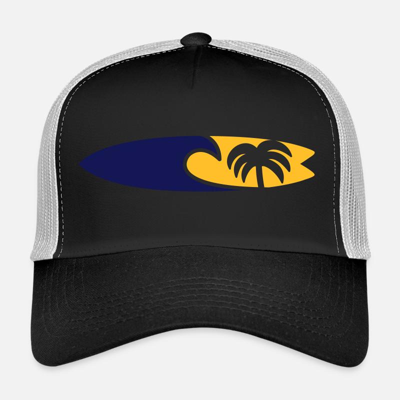 Surfboard Welle Palme Trucker Cap