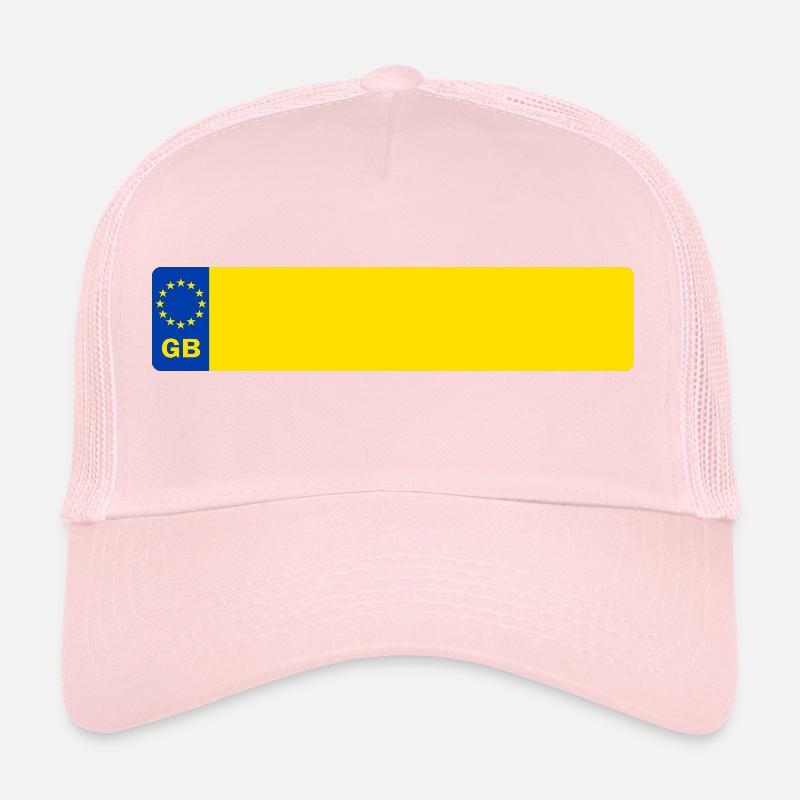 plaque d'immatriculation GB Casquette trucker 