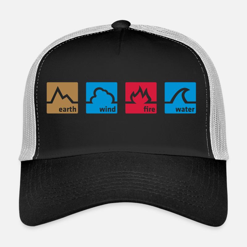 Erde Wind Feuer Wasser Trucker Cap
