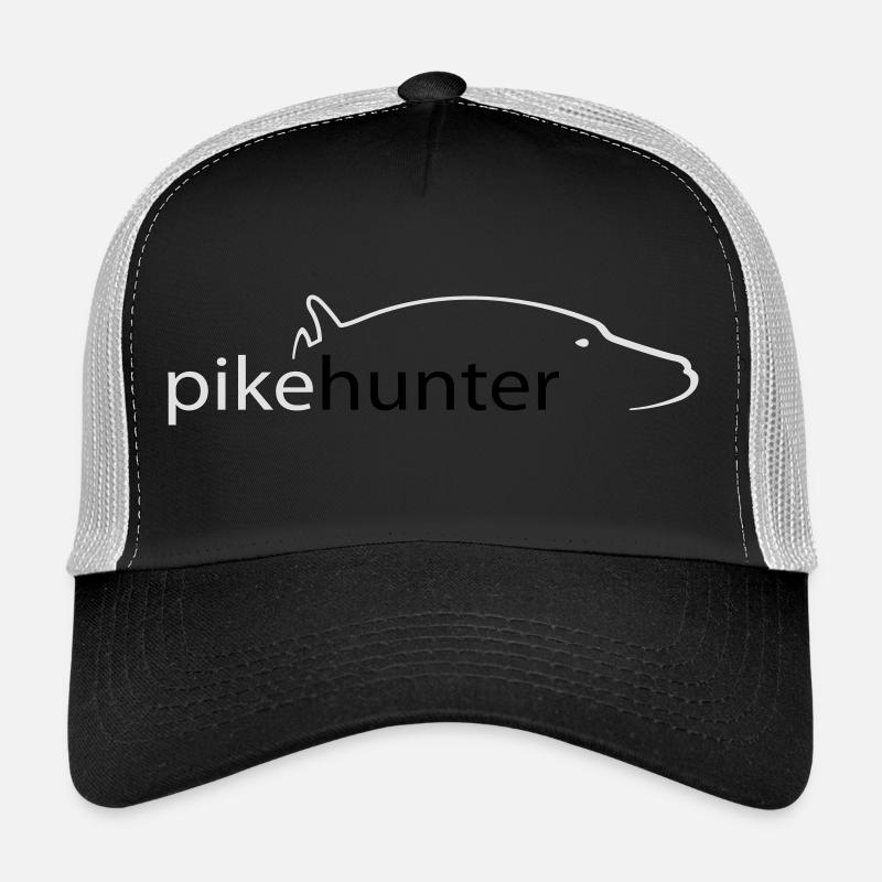 Pike Hunter-Logo - Trucker Cap - Schwarz/Steingrau