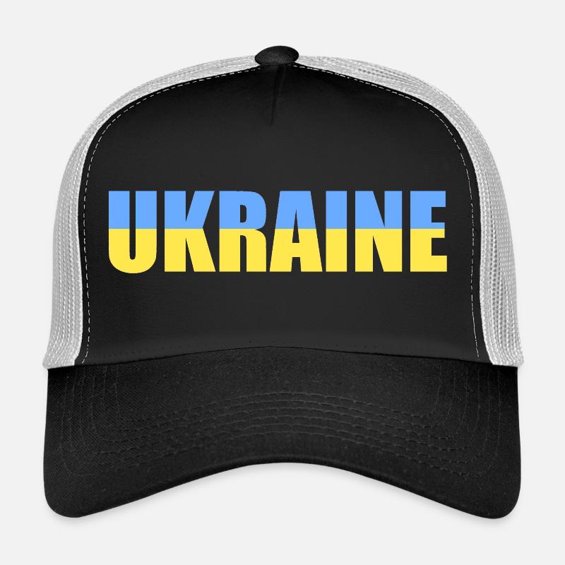 ukraine - Trucker Cap - Schwarz/Steingrau
