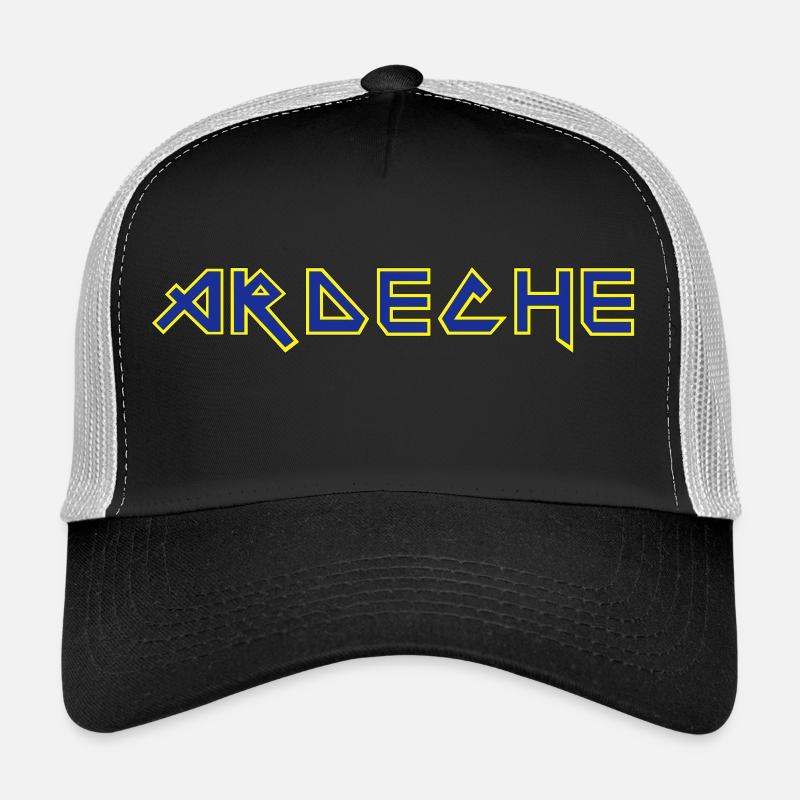 ardèche 3 couleurs - Casquette trucker  - noir/gris pierre