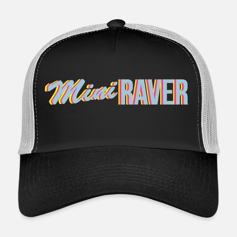 raver - Trucker Cap - Schwarz/Steingrau