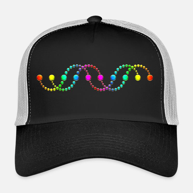 DNA helix crop circle serpent rainbow frequency Trucker Cap