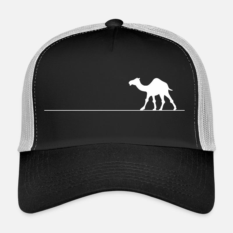 Kamel Linie - Trucker Cap - Schwarz/Steingrau
