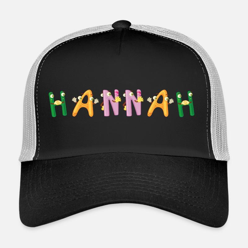 Hannah - Trucker Cap - Schwarz/Steingrau