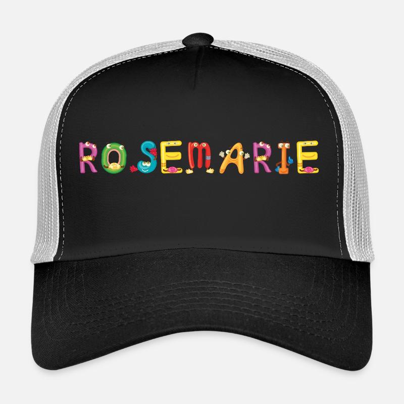 Rosemarie - Trucker Cap - Schwarz/Steingrau