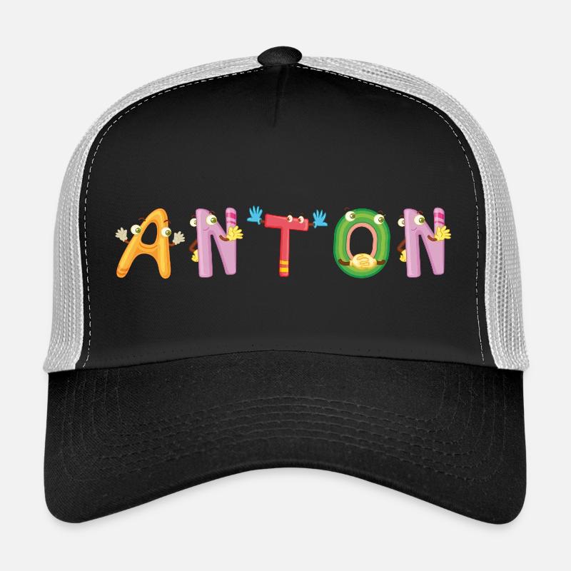Anton - Trucker Cap - Schwarz/Steingrau
