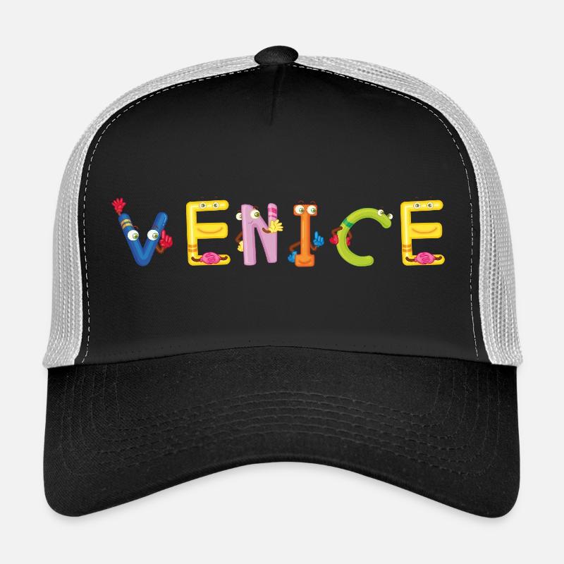 Venice - Trucker Cap - Schwarz/Steingrau