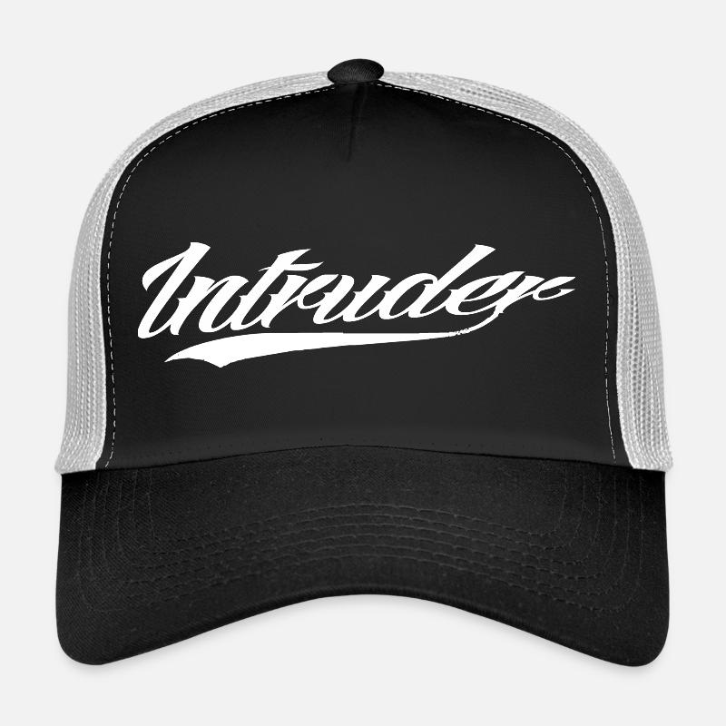 intruder hacker intruder clan sticker computer Trucker Cap