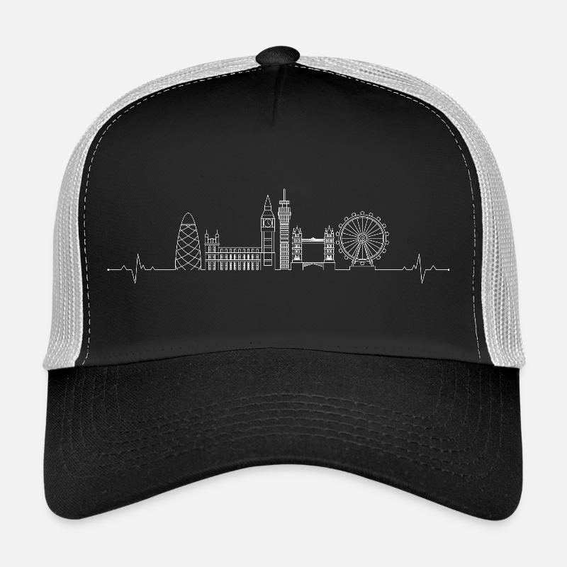London Pulse Skyline Linie Kunst Trucker Cap