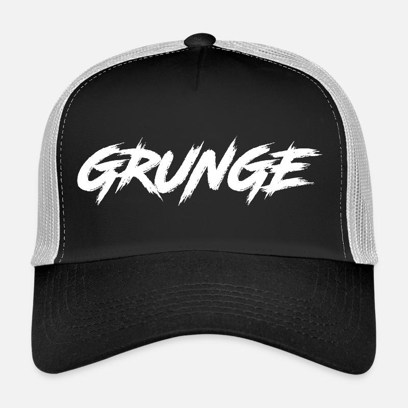 GRUNGE - Trucker Cap - black/stone grey