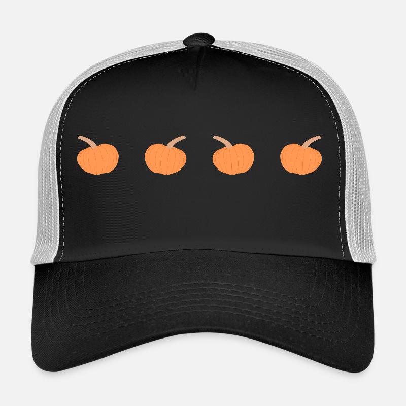 4 pumpkins in a row Trucker Cap