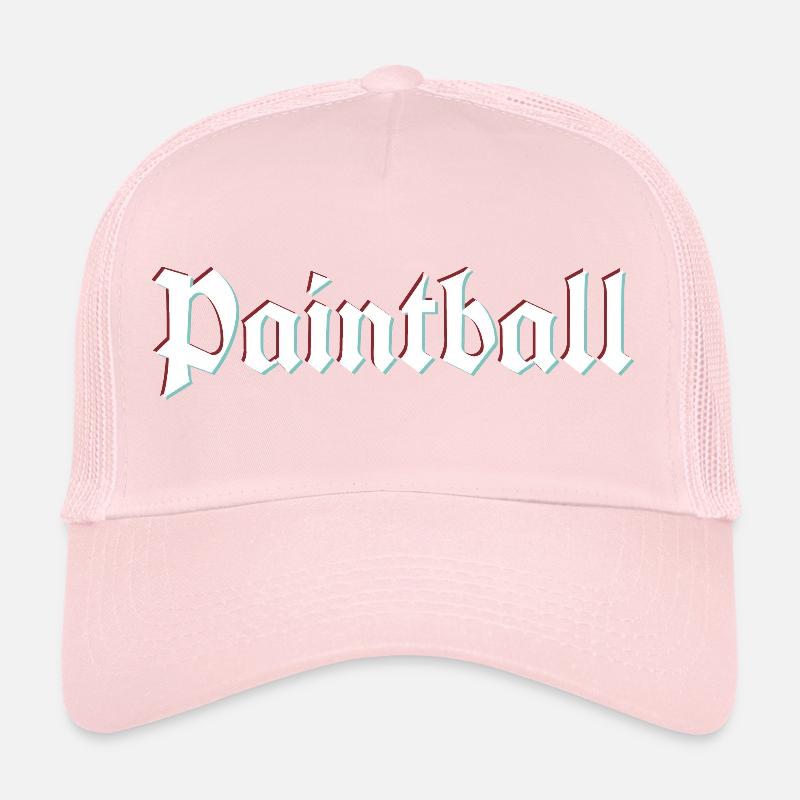 Logo de paintball rustique avec effet de distorsion 3d Casquette trucker 