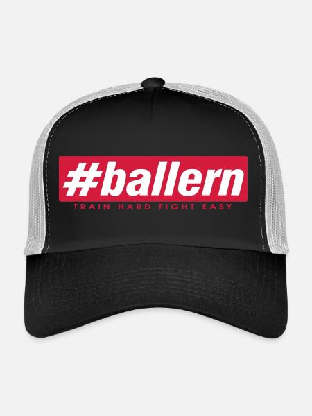 #b allern - Trucker Cap - Schwarz/Steingrau