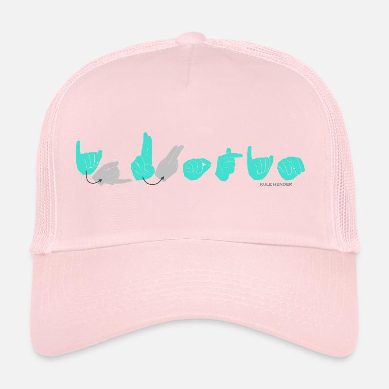 JUSTIN turquoise Casquette trucker 