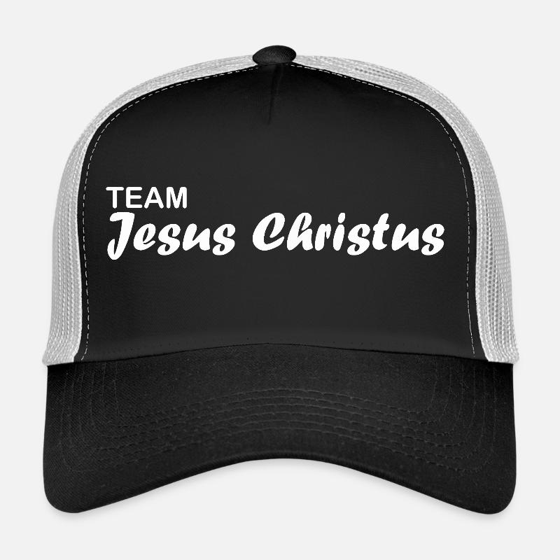 Team Jesus Christus - Trucker Cap - Schwarz/Steingrau