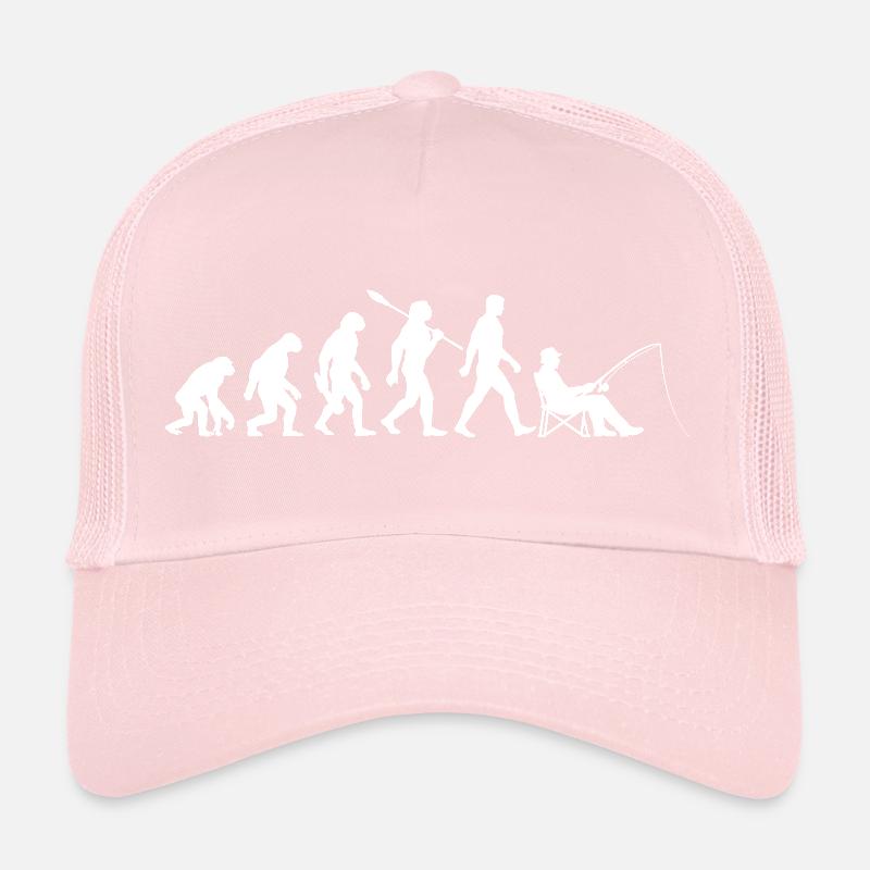 Evolution - Pêcheur, Cadeau de pêche Casquette trucker 