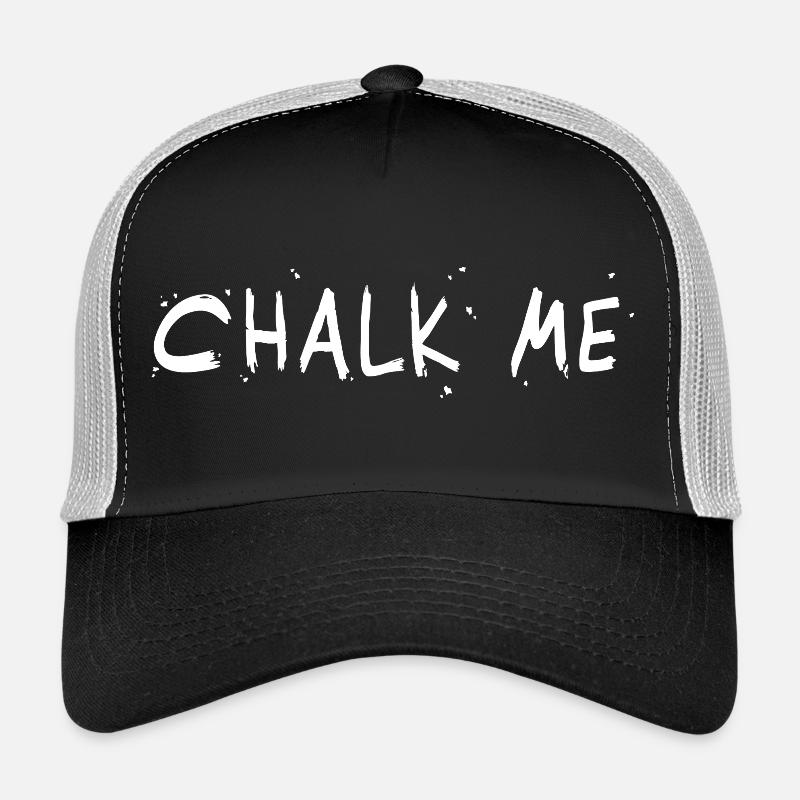 Chalk Me, Chalk Lettering - Boulder/ Climbing Pun Trucker Cap